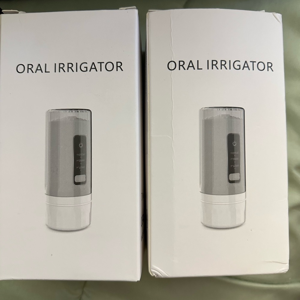 2 Oral Irrigator in White and Gray